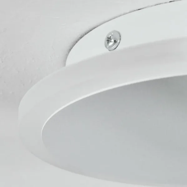 hofstein Plafonnier Bina LED Blanc, 1 lumière, Télécommandes* Lampes Modernes