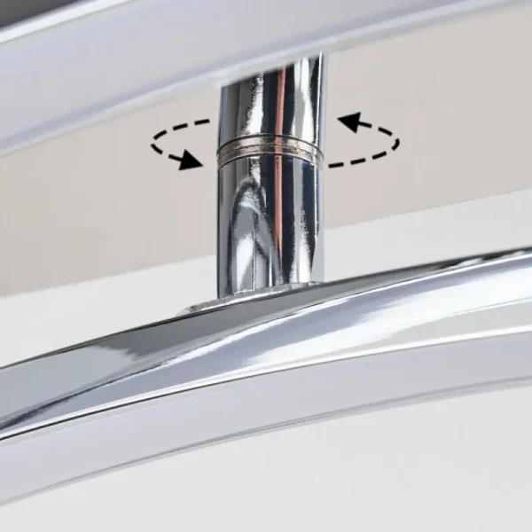 hofstein Plafonnier Biskopstorp LED Chrome, 1 lumière* Lampes Modernes