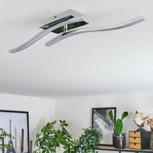 hofstein Plafonnier Biskopstorp LED Chrome, 1 lumière* Lampes Modernes