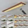 hofstein Plafonnier Blandford LED Brun, Couleur bois, Noir, 2 lumières, Télécommandes* Lampes Modernes