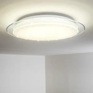 hofstein Plafonnier Bleik LED Blanc, 1 lumière, Télécommandes* Lampes Modernes