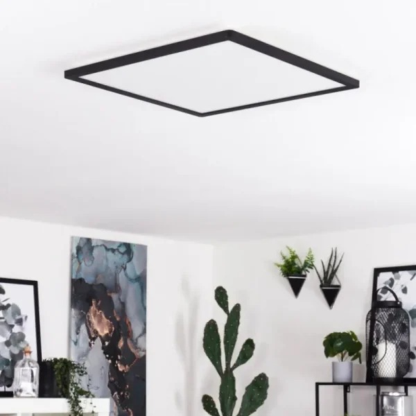 hofstein Plafonnier Boyero LED Noir, Blanc, 1 lumière* Lampes Modernes