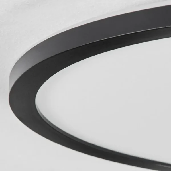 hofstein Plafonnier Boyero LED Noir, 2 lumières, Télécommandes, Changeur de couleurs* Lampes Modernes