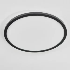 hofstein Plafonnier Boyero LED Noir, 2 lumières, Télécommandes, Changeur de couleurs* Lampes Modernes