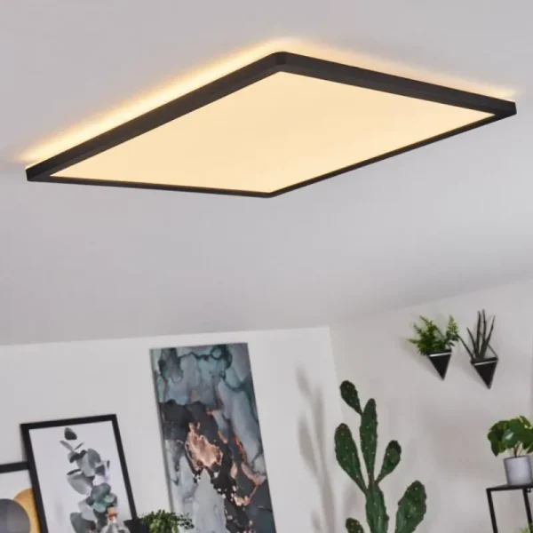 hofstein Plafonnier Boyero LED Noir, Blanc, 1 lumière* Lampes Modernes