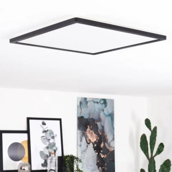 hofstein Plafonnier Boyero LED Noir, Blanc, 1 lumière* Lampes Modernes