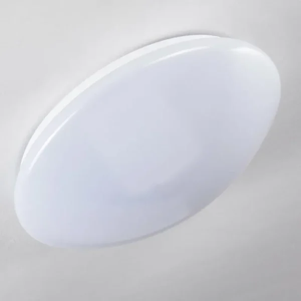 hofstein Plafonnier Brighton LED Blanc, 1 lumière, Télécommandes, Changeur de couleurs* Lampes Modernes