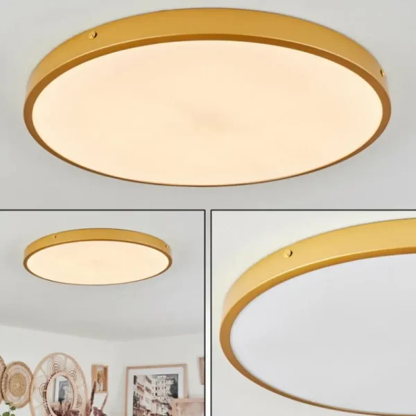 hofstein Plafonnier Broglen LED Laiton, 1 lumière* Lampes Modernes