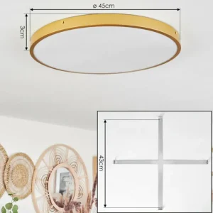 hofstein Plafonnier Broglen LED Laiton, 1 lumière* Lampes Modernes
