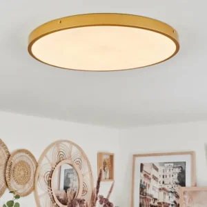 hofstein Plafonnier Broglen LED Laiton, 1 lumière* Lampes Modernes