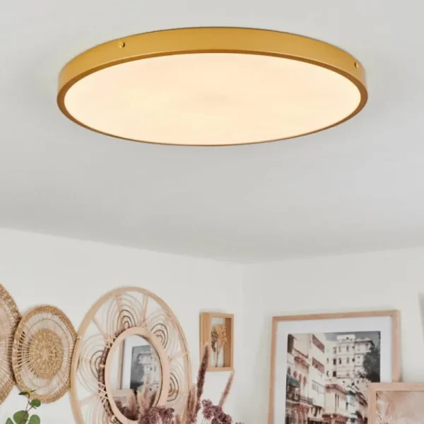 hofstein Plafonnier Broglen LED Laiton, 1 lumière* Lampes Modernes