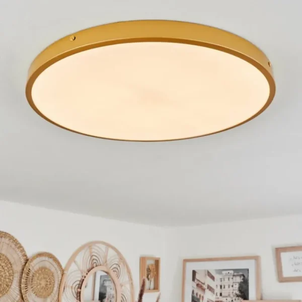 hofstein Plafonnier Broglen LED Laiton, 1 lumière* Lampes Modernes