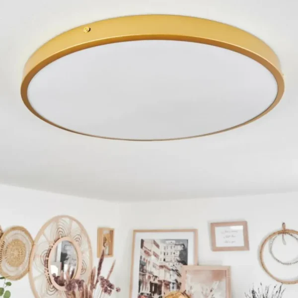 hofstein Plafonnier Broglen LED Laiton, 1 lumière* Lampes Modernes