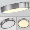 hofstein Plafonnier Broglen LED Nickel mat, 1 lumière* Lampes Modernes