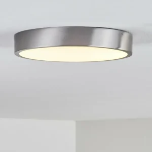 hofstein Plafonnier Broglen LED Nickel mat, 1 lumière* Lampes Modernes