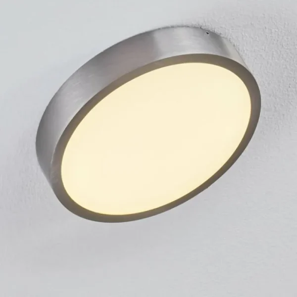 hofstein Plafonnier Broglen LED Nickel mat, 1 lumière* Lampes Modernes