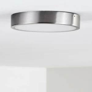 hofstein Plafonnier Broglen LED Nickel mat, 1 lumière* Lampes Modernes
