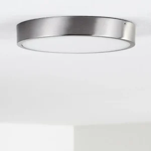 hofstein Plafonnier Broglen LED Nickel mat, 1 lumière* Lampes Modernes