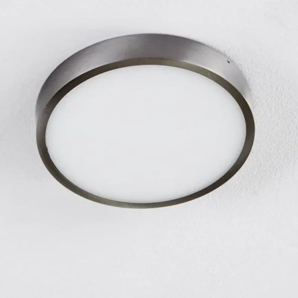 hofstein Plafonnier Broglen LED Nickel mat, 1 lumière* Lampes Modernes