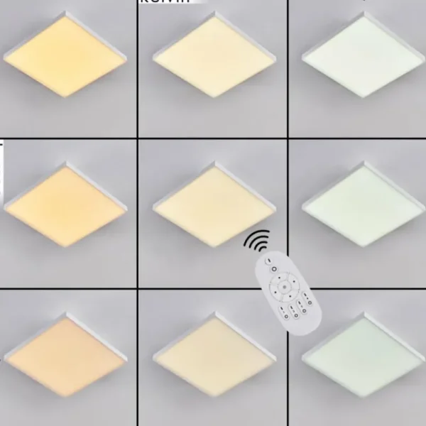 hofstein Plafonnier Buenaventura LED Blanc, 1 lumière, Télécommandes* Lampes Modernes