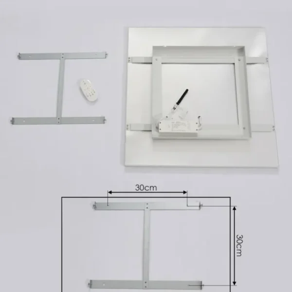 hofstein Plafonnier Buenaventura LED Blanc, 1 lumière, Télécommandes* Lampes Modernes