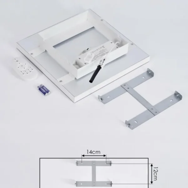 hofstein Plafonnier Buenaventura LED Blanc, 1 lumière, Télécommandes* Lampes Modernes