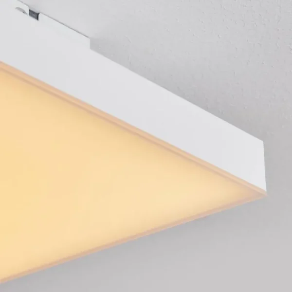 hofstein Plafonnier Buenaventura LED Blanc, 1 lumière, Télécommandes* Lampes Modernes