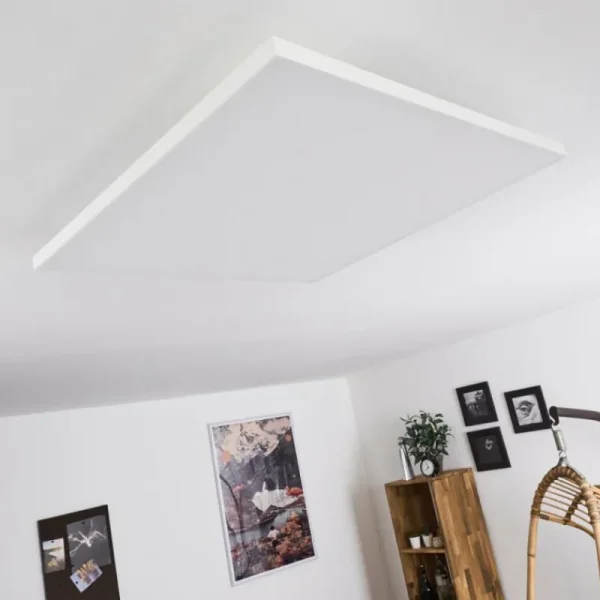 hofstein Plafonnier Buenaventura LED Blanc, 1 lumière, Télécommandes* Lampes Modernes