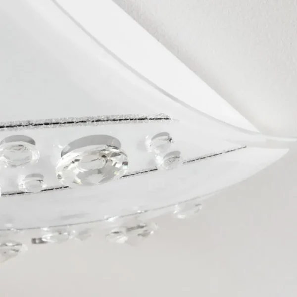hofstein Plafonnier Buochs LED Blanc, 1 lumière* Lampes En Verre