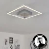 hofstein Plafonnier Buren LED Nickel mat, 1 lumière* Lampes Modernes