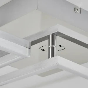 hofstein Plafonnier Buren LED Nickel mat, 1 lumière* Lampes Modernes