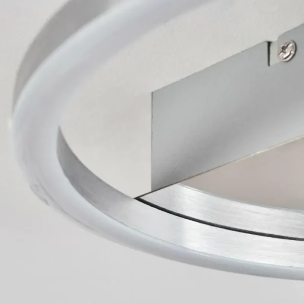 hofstein Plafonnier Buren LED Nickel mat, 1 lumière* Lampes Modernes
