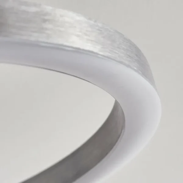 hofstein Plafonnier Buren LED Nickel mat, 1 lumière* Lampes Modernes