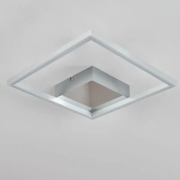 hofstein Plafonnier Buren LED Nickel mat, 1 lumière* Lampes Modernes