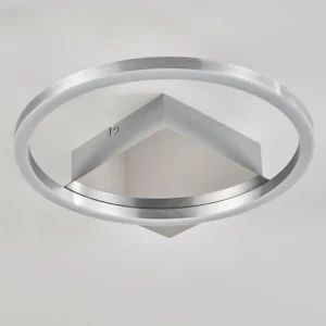 hofstein Plafonnier Buren LED Nickel mat, 1 lumière* Lampes Modernes