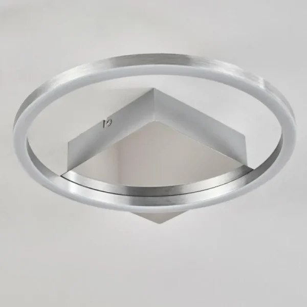 hofstein Plafonnier Buren LED Nickel mat, 1 lumière* Lampes Modernes
