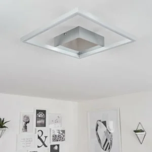 hofstein Plafonnier Buren LED Nickel mat, 1 lumière* Lampes Modernes