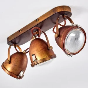 hofstein Plafonnier Butikon Rouille, 3 lumières* Lampes En Verre