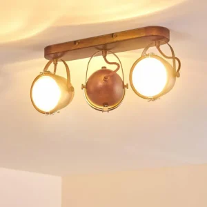 hofstein Plafonnier Butikon Rouille, 3 lumières* Lampes En Verre