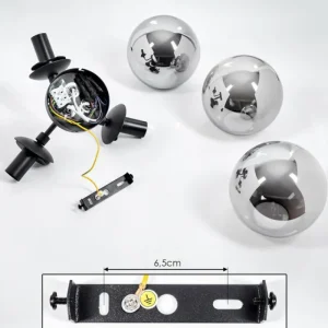 hofstein Plafonnier Cabalonga Noir, 3 lumières* Lampes Modernes