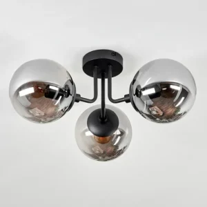 hofstein Plafonnier Cabalonga Noir, 3 lumières* Lampes Modernes