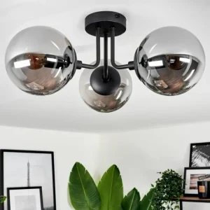 hofstein Plafonnier Cabalonga Noir, 3 lumières* Lampes Modernes