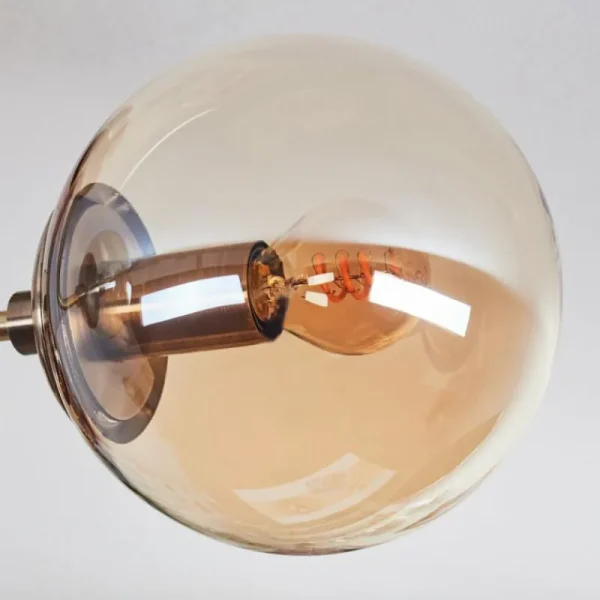 hofstein Plafonnier Cabalonga Vieux laiton, 3 lumières* Lampes En Verre