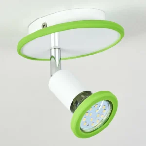 hofstein Plafonnier Cabri LED Chrome, Vert, Blanc, 1 lumière* Lampes Modernes