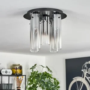 hofstein Plafonnier Caimitte Noir, 5 lumières* Lampes Modernes