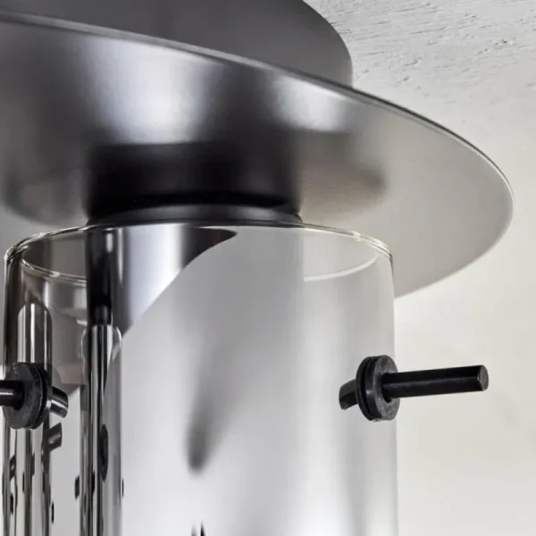 hofstein Plafonnier Caimitte Noir, 5 lumières* Lampes Modernes