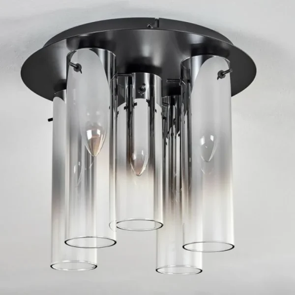 hofstein Plafonnier Caimitte Noir, 5 lumières* Lampes Modernes