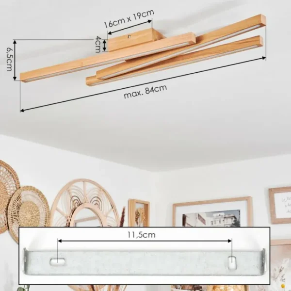 hofstein Plafonnier Cajas LED Écru, 3 lumières* Lampes Modernes