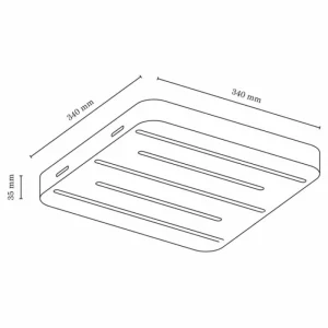 hofstein Plafonnier Cajas LED Écru, 5 lumières* Lampes Modernes