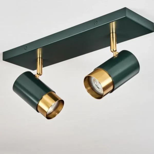hofstein Plafonnier Campanas Vert, Laiton, 2 lumières* Lampes Modernes